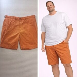 Polo Ralph Lauren Mens Orange Classic Fit Cotton Chino Shorts Size 48B